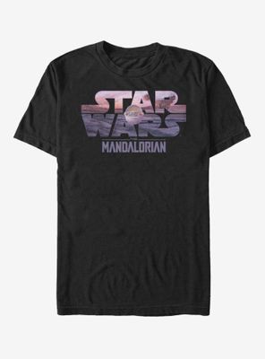 Star Wars The Mandalorian Child Logo Fill T-Shirt