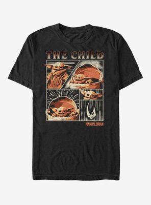 Star Wars The Mandalorian Child Panel T-Shirt