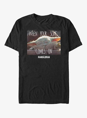 Star Wars The Mandalorian Child Song Meme T-Shirt