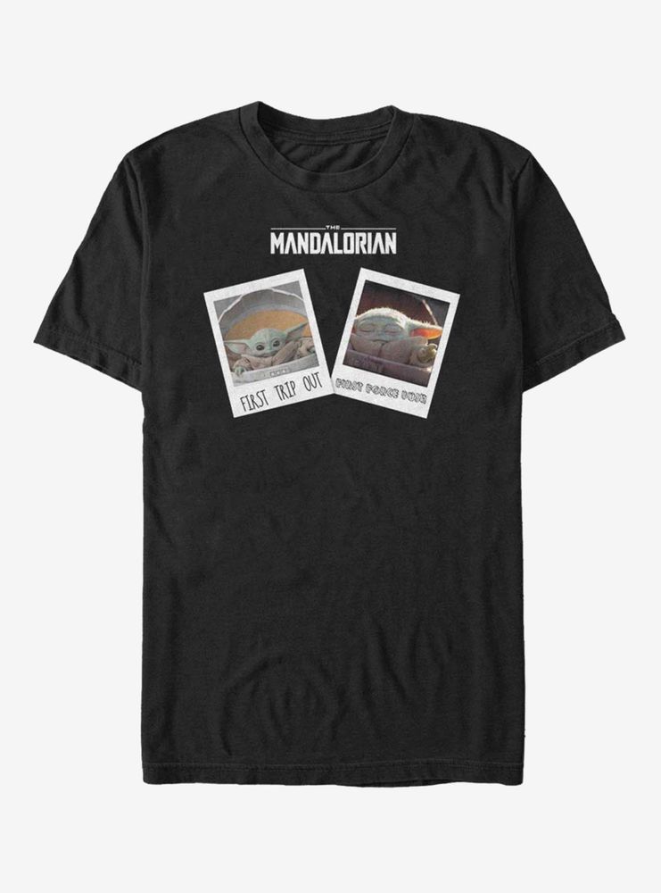 Star Wars The Mandalorian Child Travel Pics T-Shirt