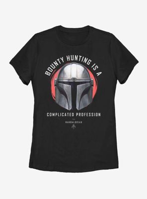 Star Wars The Mandalorian Bounty Hunting Womens T-Shirt