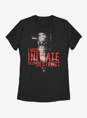 Star Wars The Mandalorian IG-11 Destruct Womens T-Shirt