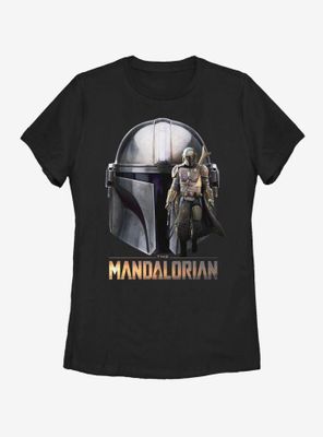 Star Wars The Mandalorian Mando Helmet Womens T-Shirt