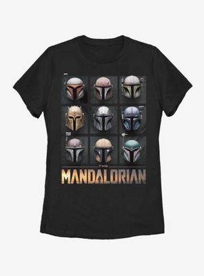 Star Wars The Mandalorian Mando Helmet Boxup Womens T-Shirt