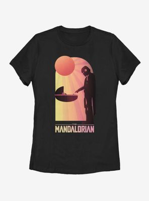 Star Wars The Mandalorian Child A Warm Meeting Womens T-Shirt