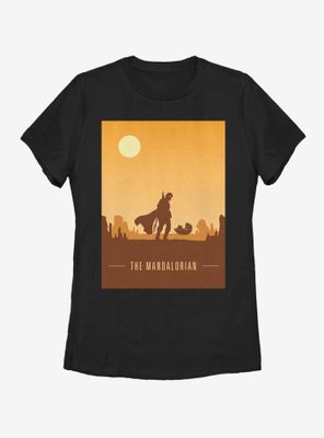 Star Wars The Mandalorian Child Duo Poster Womens T-Shirt