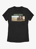 Star Wars The Mandalorian Child Looking Around Womens T-Shirt