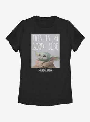 Star Wars The Mandalorian Child My Good Side Womens T-Shirt