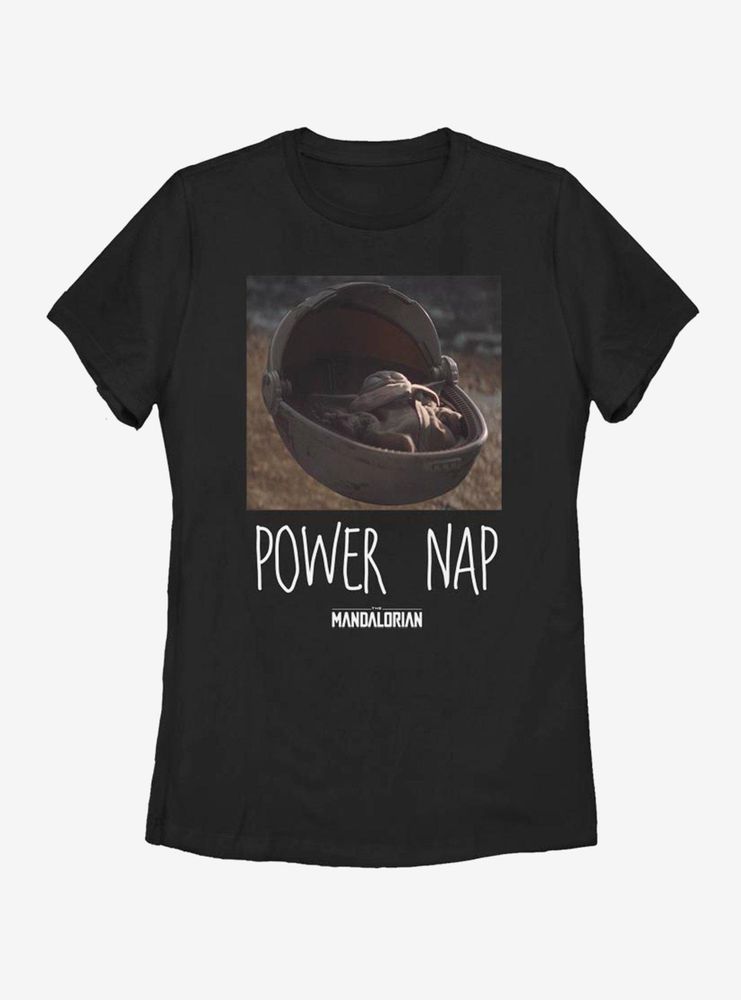 Star Wars The Mandalorian Child Power Nap Womens T-Shirt