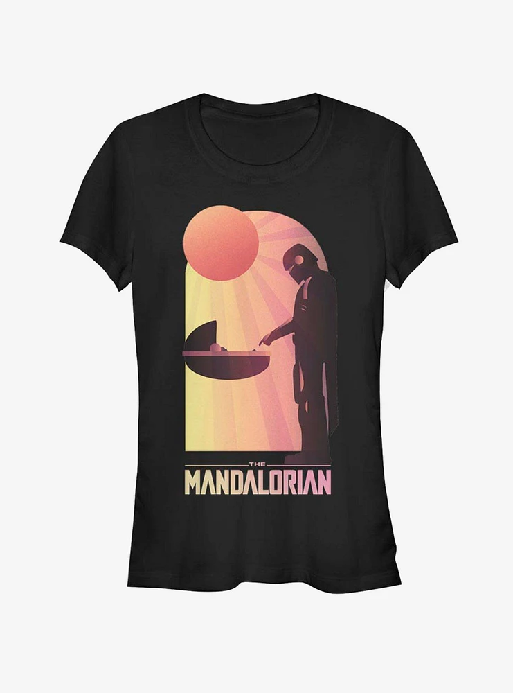 Star Wars The Mandalorian A Warm Meeting Girls T-Shirt