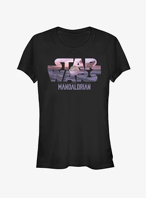 The Mandalorian Child Logo Fill Girls T-Shirt