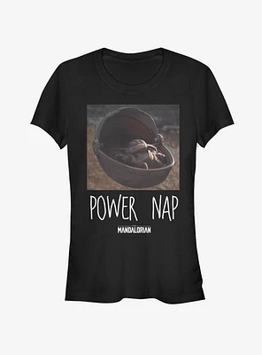 Star Wars The Mandalorian Power Nap Girls T-Shirt