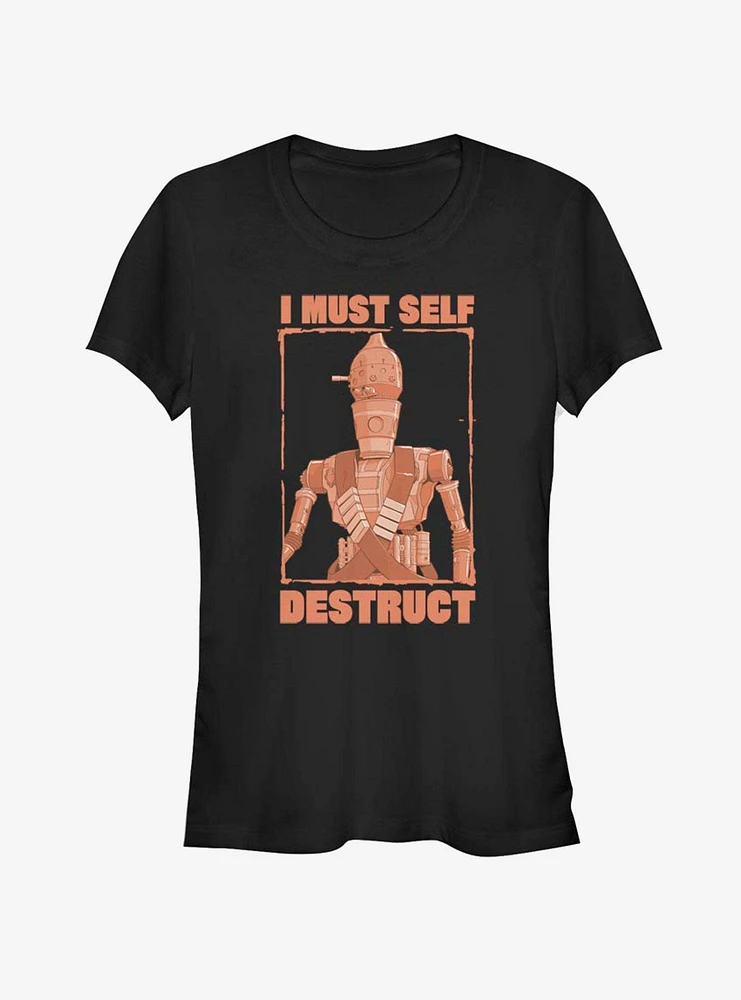 The Mandalorian Red Destruct Girls T-Shirt