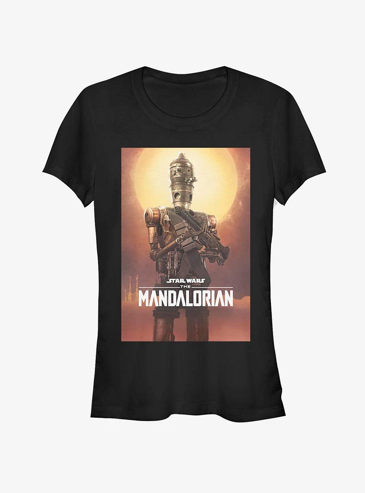 Star Wars The Mandalorian Droid Poster Girls T-Shirt