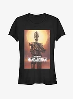 Star Wars The Mandalorian Droid Poster Girls T-Shirt