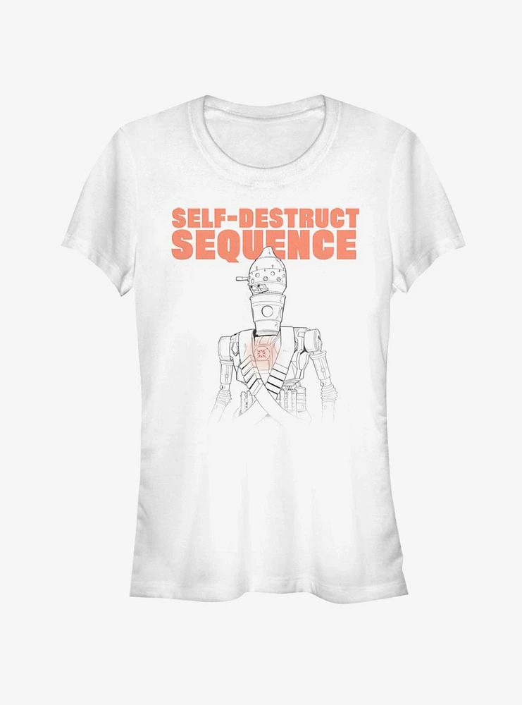 The Mandalorian Self Destruct IG-11 Girls T-Shirt