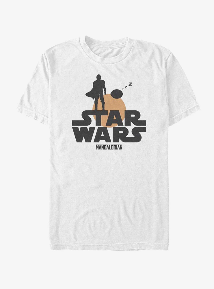 Star Wars The Mandalorian Sunset Duo T-Shirt