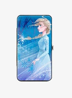Disney Frozen 2 Elsa Swirling Snowflakes Pose Hinge Wallet
