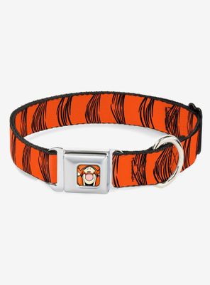 Disney Tigger Stripes Dog Collar Seatbelt Buckle