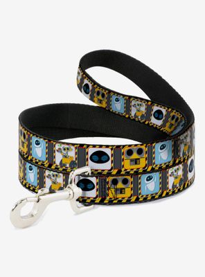 Disney Pixar Wall-E & Eve Pose Face Hazard Blocks Dog Leash