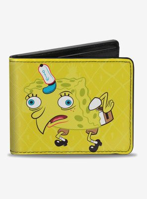 Spongebob Squarepants Mocking Pose Pineapple Close Up Bi-Fold Wallet