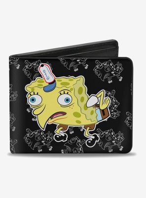 Spongebob Squarepants Mocking Posesoutlines Bi-Fold Wallet