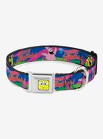 Spongebob Squarepants Nerd Patrick Starfish Running Jumpin Jellyfish Dog Collar Seatbelt Buckle