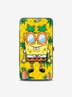 Spongebob Squarepants Pineapple Eyes Patrick Starfish Pose Pineapple Hinge Wallet