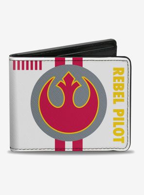 Star Wars Rebel Alliance Insignia Rebel Pilot Lightsaber Bi-Fold Wallet