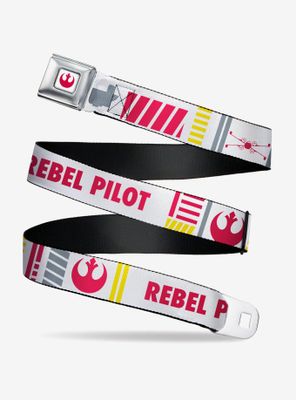 Star Wars Rebel Pilot Rebel Alliance Insignia X-Wing Fighter Youth Seatbelt Belt