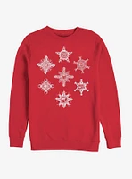 Marvel Avengers Power Snow Flakes Crew Sweatshirt