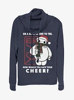 Disney Big Hero 6 Christmas Cheer Cowl Neck Long-Sleeve Girls Top