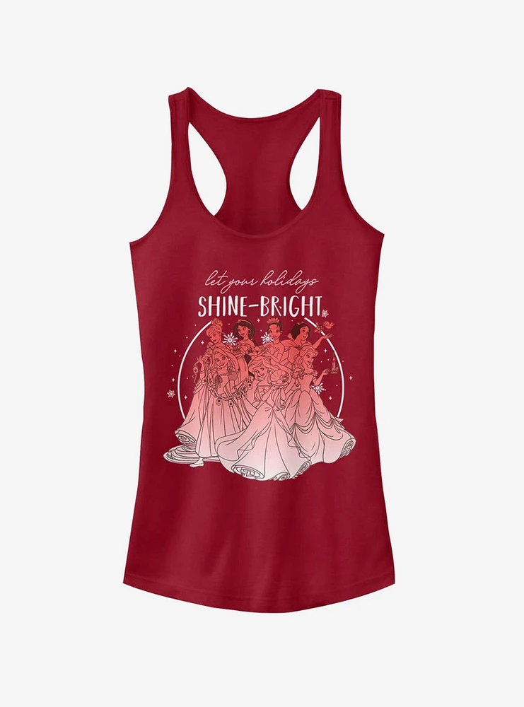 Disney Princesses Shine Bright Holiday Girls Tank