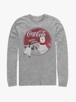 Coke Holiday Cheers Bear Penguin Long-Sleeve T-Shirt