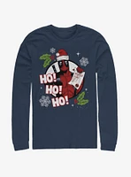 Marvel Deadpool Santa Naughty List Long-Sleve T-Shirt