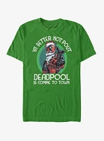 Marvel Deadpool Coming To Town Christmas T-Shirt