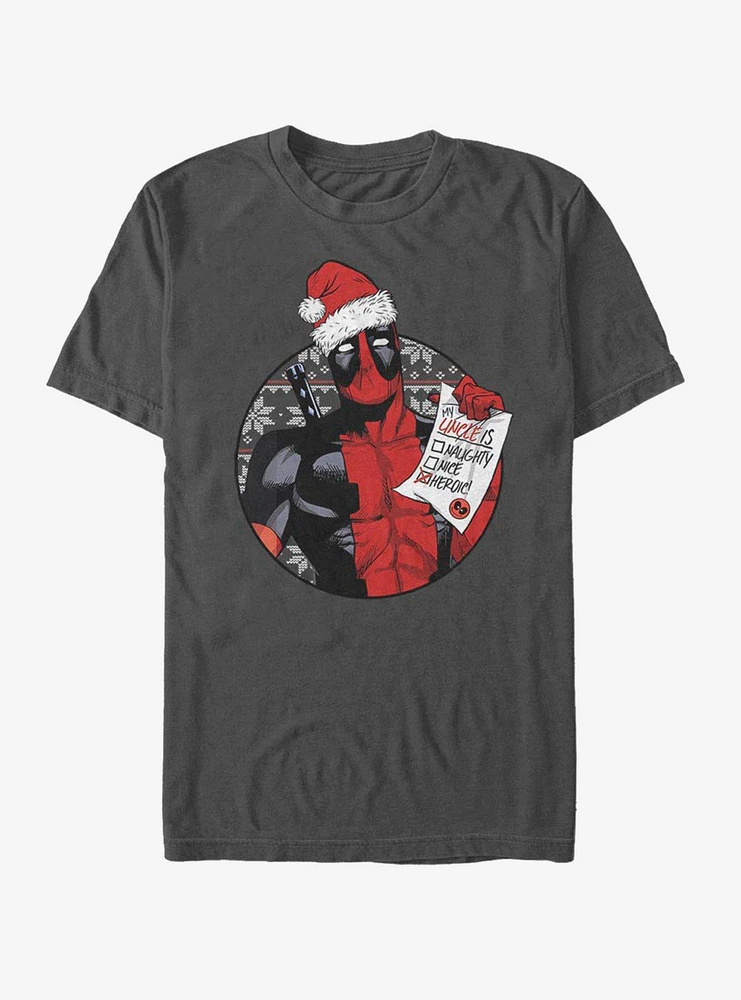 Marvel Deadpool Hero Uncle Christmas T-Shirt