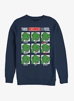 Disney Toy Story Rex Christmas Moods Crew Sweatshirt