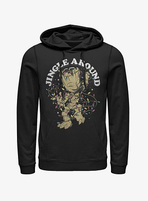 Marvel Guardins Of The Galaxy Jingle Groot Hoodie