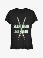 Star Wars Silent Night Jedi Knight Lightsaber Girls T-Shirt