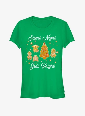 Star Wars Silent Night Jedi Knight Gingerbread Girls T-Shirt