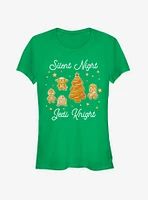 Star Wars Silent Night Jedi Knight Gingerbread Girls T-Shirt