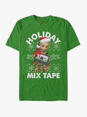 Marvel Guardians Of The Galaxy Groot Holiday Mix Tape T-Shirt