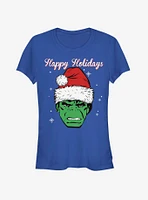 Marvel Hulk Santa Happy Holidays Girls T-Shirt