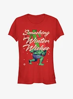 Marvel Hulk Smash Winter Girls T-Shirt