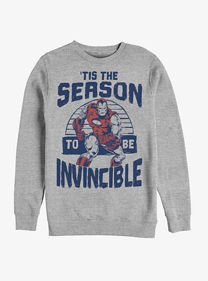 Marvel Iron Man Invincible Season Holiday Crew Sweatshirt