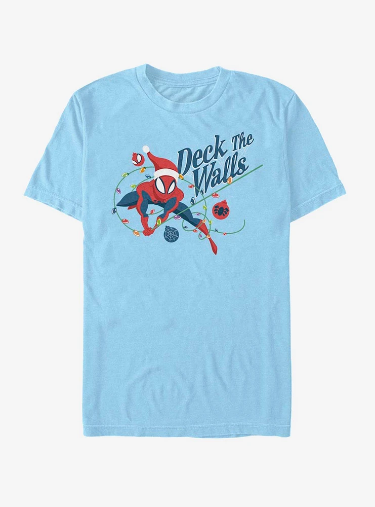 Marvel Spider-Man Deck The Walls Christmas T-Shirt