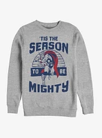 Marvel Thor Mighty Season Holiday Crew Sweatshirt