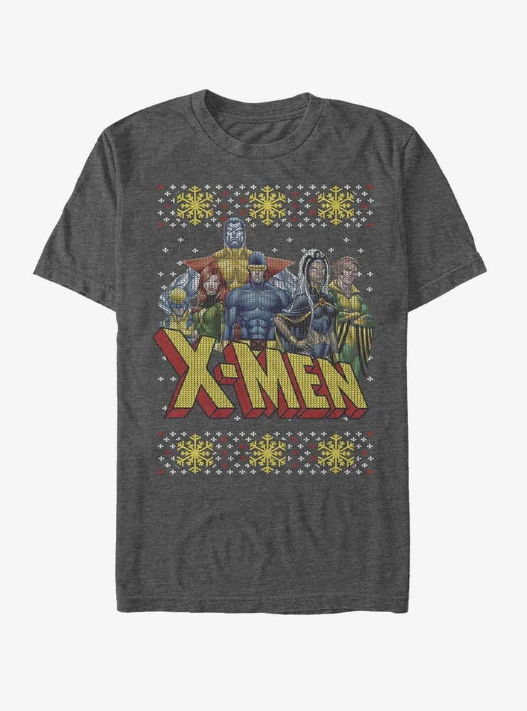 Marvel X-Men Ugly Christmas Sweater Group T-Shirt