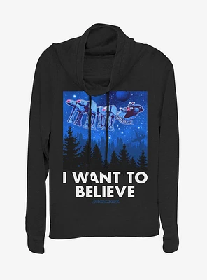Star Wars Believe AT-AT Reindeer Vader Sleigh Girls T-Shirt